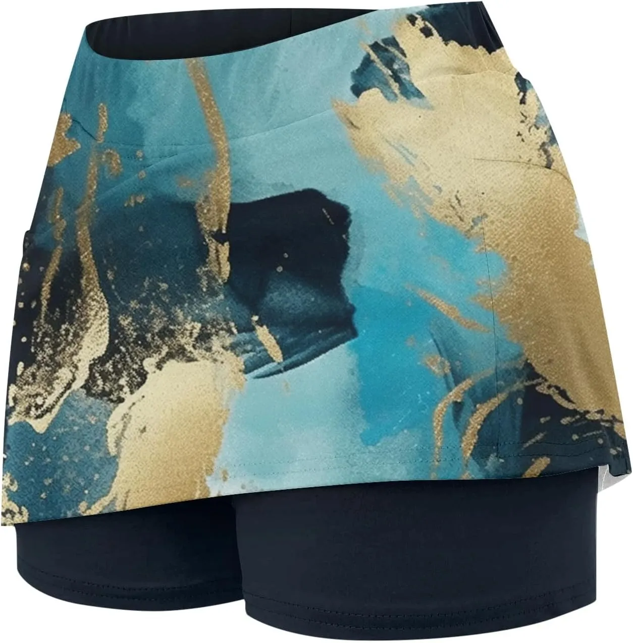 Skorts for Women High Waisted Athletic Tennis Skirt Shorts Lightweight Tummy Control Graphic Print 2025 Yoga Skirts