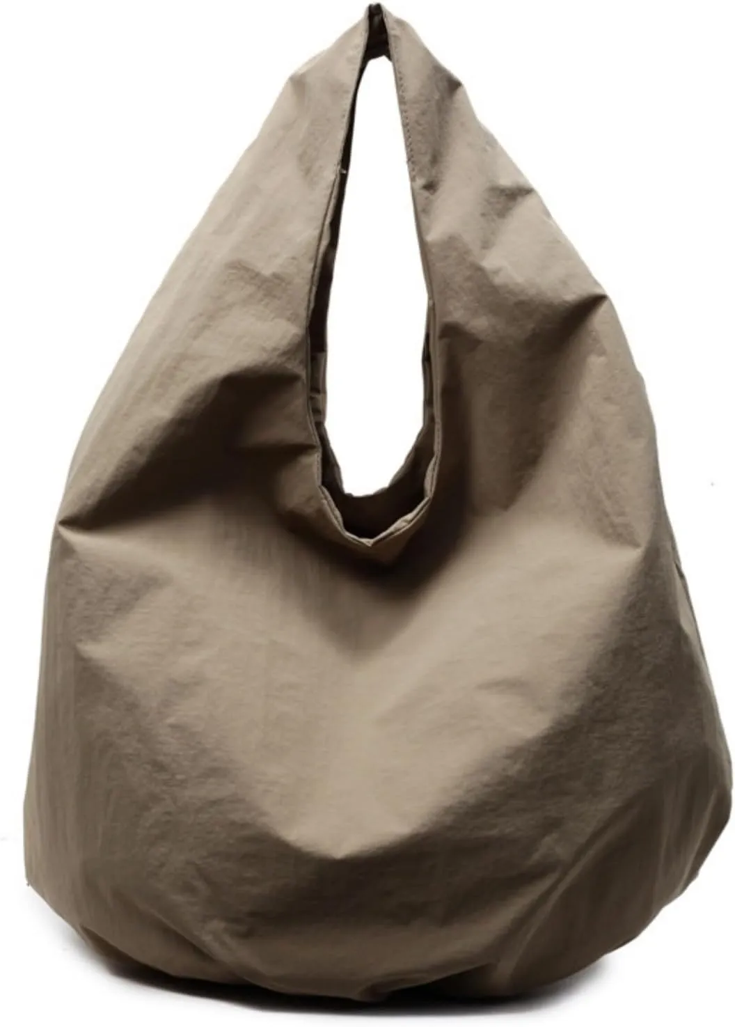 Slouchy Nylon Tote Bag Women 2025 Gym Sporty Shoulder Handbag Everyday Sling Unstructured Hobo Purse Casual Work