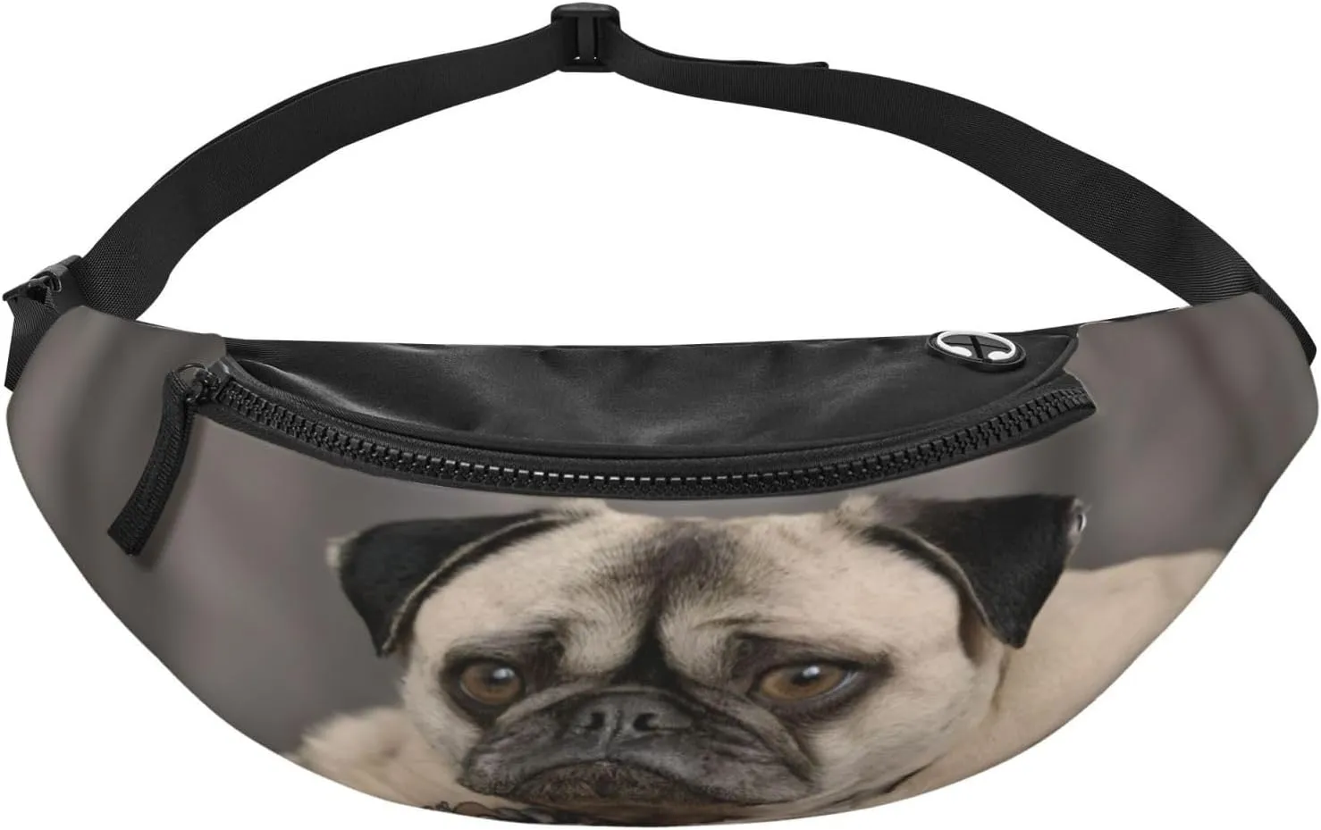 Stylish 3d Lazy Dog Puppy Bumbags Waist Fanny Pack For Women Ladies Men Lightweight Bum Bag With Zip Pockets Adjustable Belt For Dog Walking Running Cycling Hiking Outdoor Sport