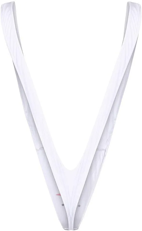 Suspender Briefs Men's Thong Design Pocket Plus Size Leather Lingerie for Women 4X
