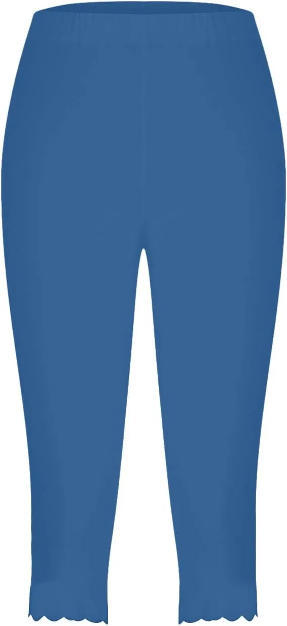 TARIENDY Capri Leggings for Women 2025 Trendy High Waist Workout Pants Tummy Control Loose Comfy Yoga Sweatpants Trouser