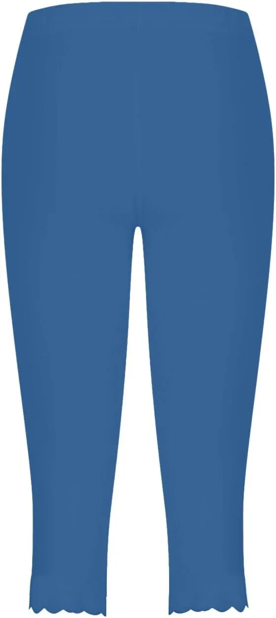 TARIENDY Capri Leggings for Women 2025 Trendy High Waist Workout Pants Tummy Control Loose Comfy Yoga Sweatpants Trouser