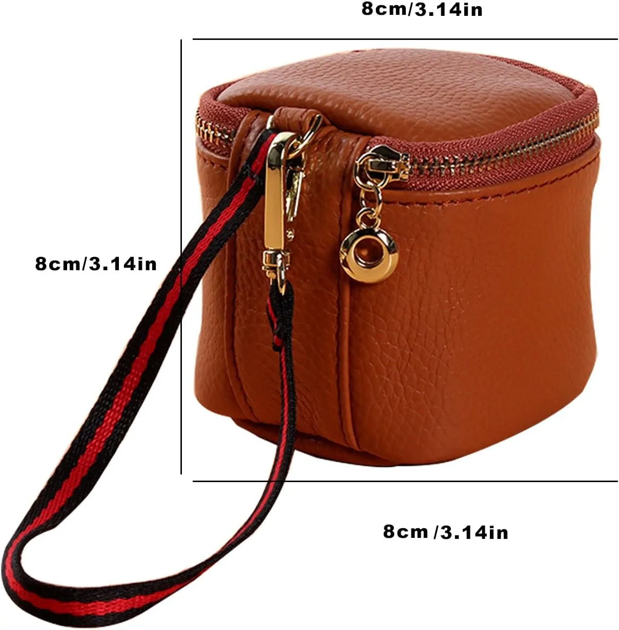 Travel Makeup Bag, Portable Makeup Bag, Mini Makeup Bag, Used For Jewelry, Lipstick, Makeup Box, And Small Item Storage (brown)
