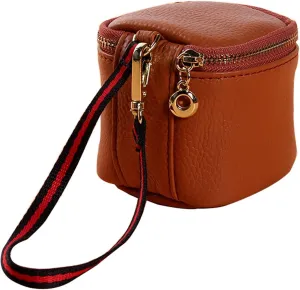 Travel Makeup Bag, Portable Makeup Bag, Mini Makeup Bag, Used For Jewelry, Lipstick, Makeup Box, And Small Item Storage (brown)