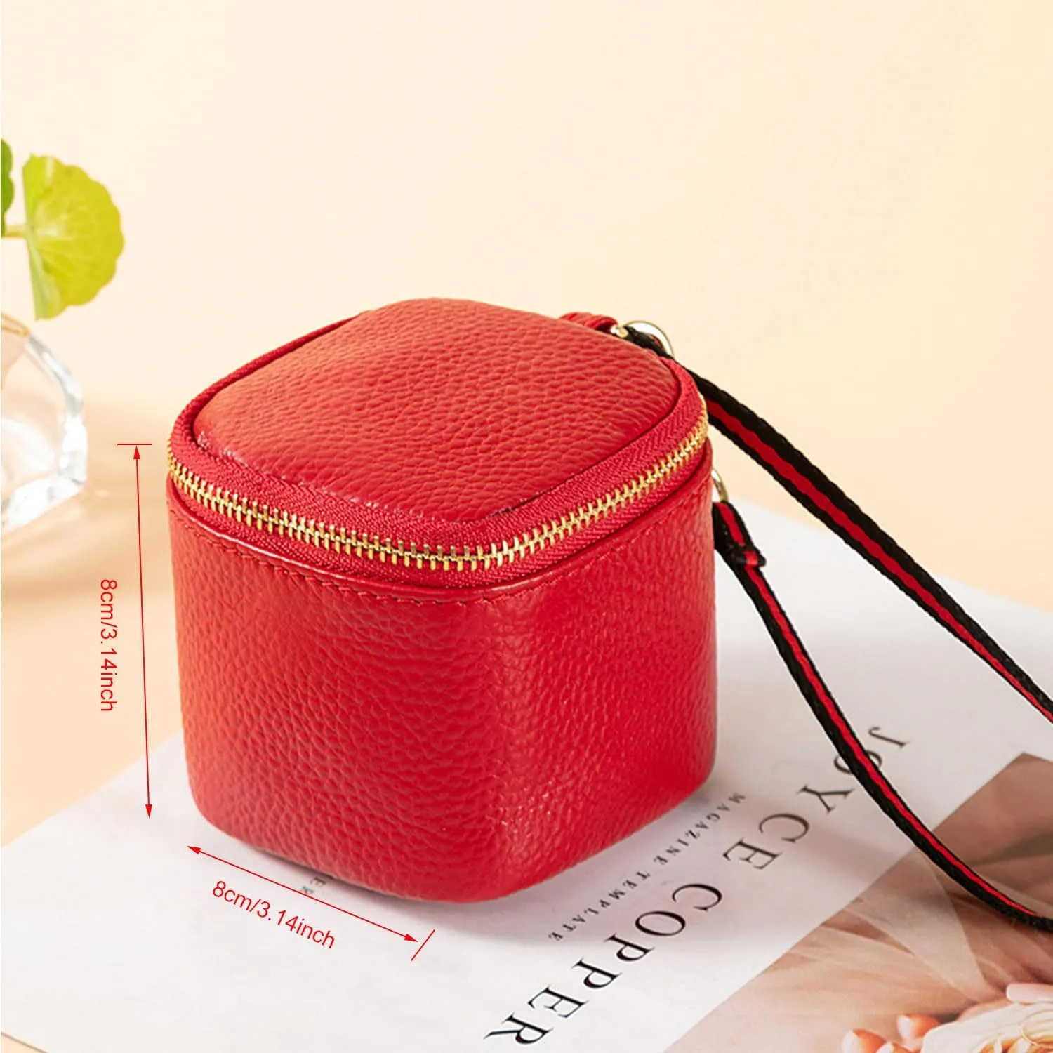 Travel Makeup Bag, Portable Makeup Bag, Mini Makeup Bag, Used For Jewelry, Lipstick, Makeup Box, And Small Item Storage (red)