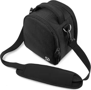 Vangoddy BLack Black SLR Small Camera Bag for Kodak PixPro Printomatic Smile Classic and Mini Shot
