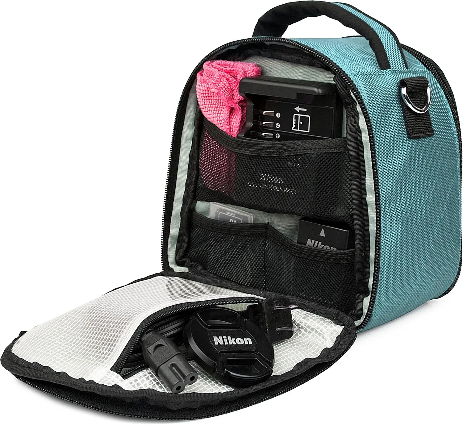 VanGoddy Laurel Sky Blue Carrying Case Bag for Nikon CoolPix Series Compact to Advanced Digital Cameras