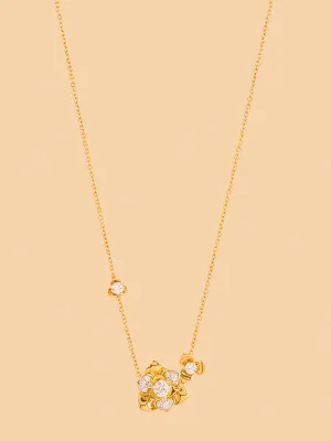 Westside X Pome Gold Multilayer Rose Necklace