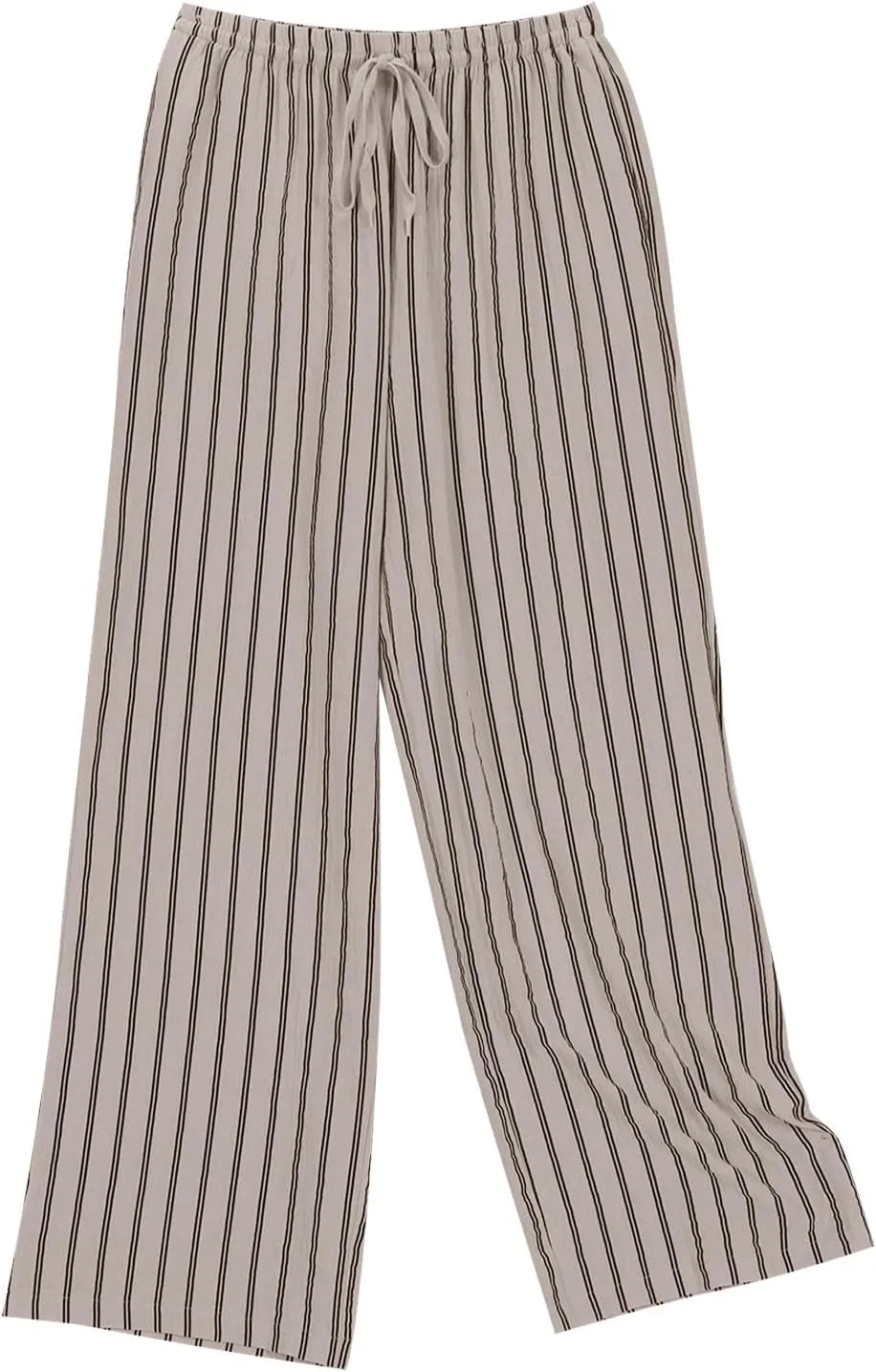 Wide Leg Cotton Linen Pants Women 2025 Summer Lightweight Lounge Pants High Waisted Loose Slacks Trousers with Pockets