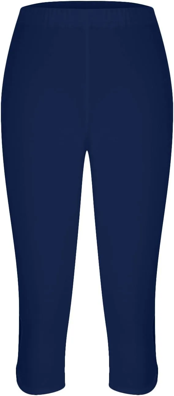 Womens Capris for Summer Dressy Cropped High Waist Yoga Pants Comfy Stretchy Leggings Workout Compression Pants