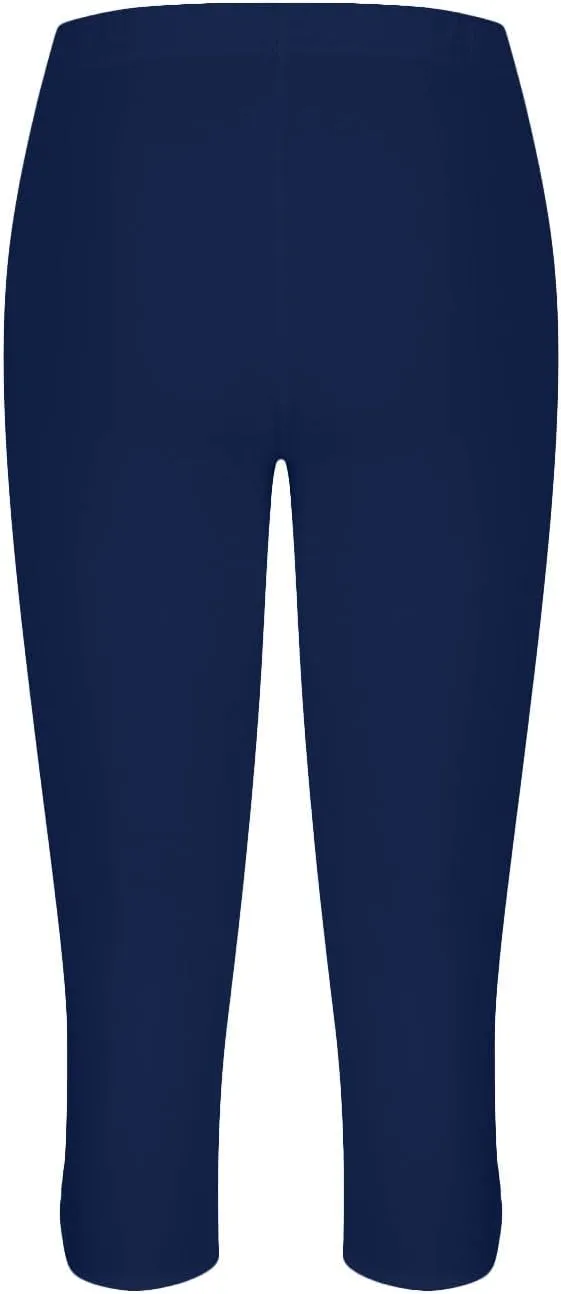 Womens Capris for Summer Dressy Cropped High Waist Yoga Pants Comfy Stretchy Leggings Workout Compression Pants