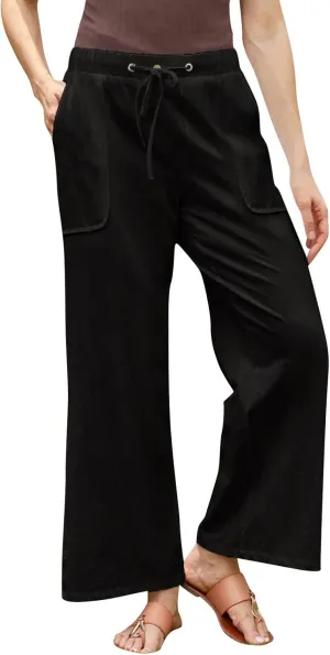 Women's Wide Leg Pants with Pockets High Waist Loose Fit Casual Trousers Business Work Casual 2024 Beach Palazzo