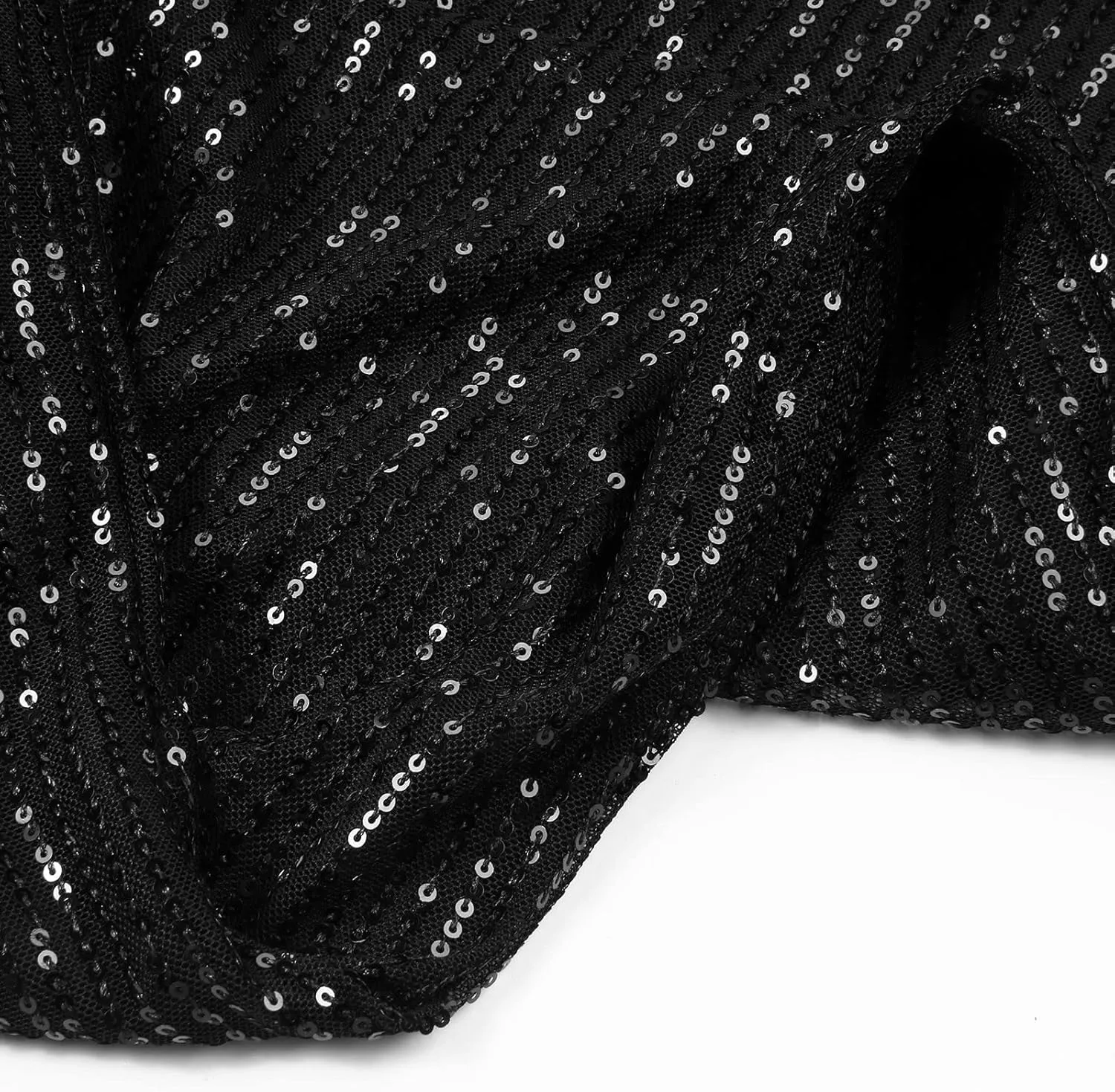 Women's Wide Leg Pants Women's High Waisted Sequin Loose Drape Wide Leg Pants Fashion Casual Bling Glitter Trousers
