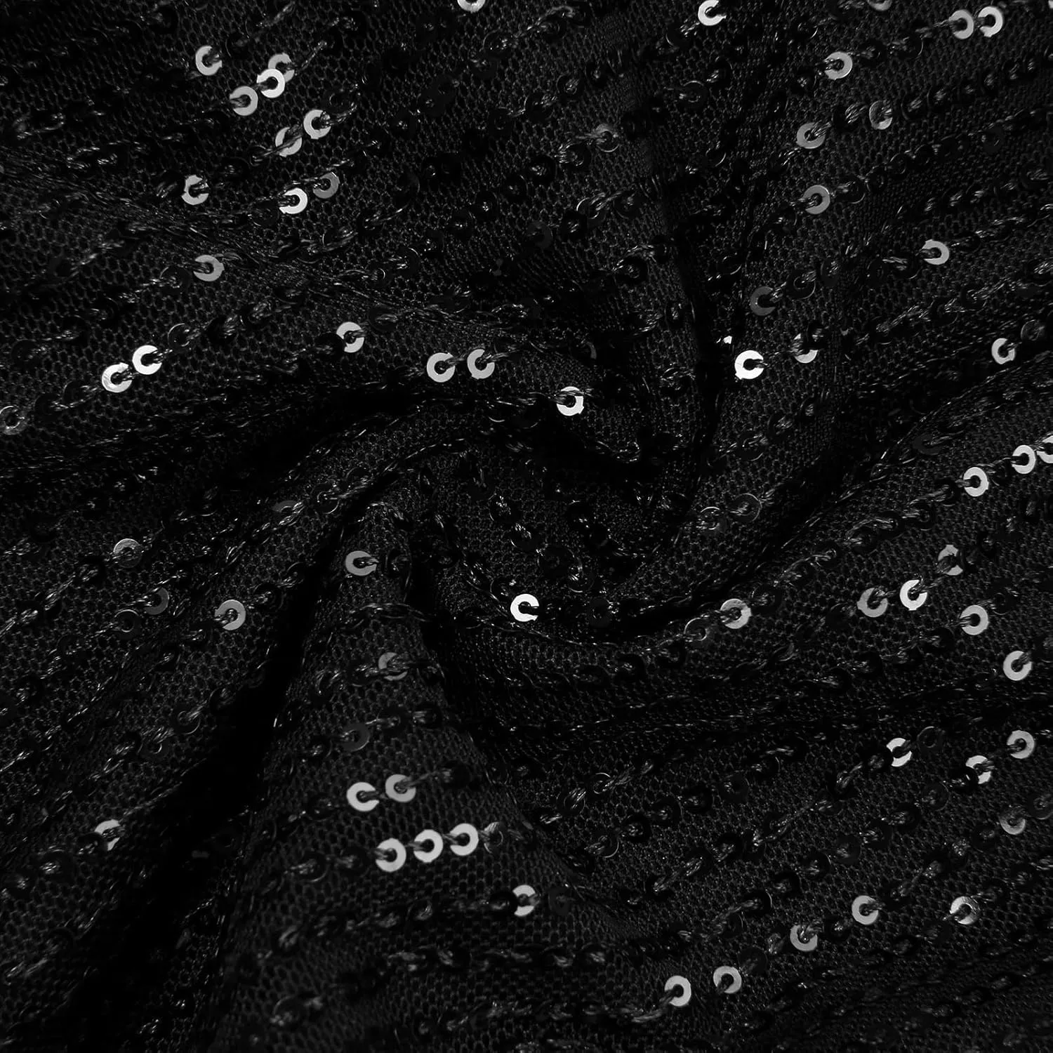 Women's Wide Leg Pants Women's High Waisted Sequin Loose Drape Wide Leg Pants Fashion Casual Bling Glitter Trousers