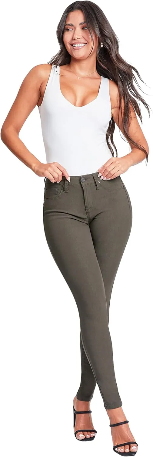 YMI Women's Hyperstretch Mid-Rise Skinny Jeans