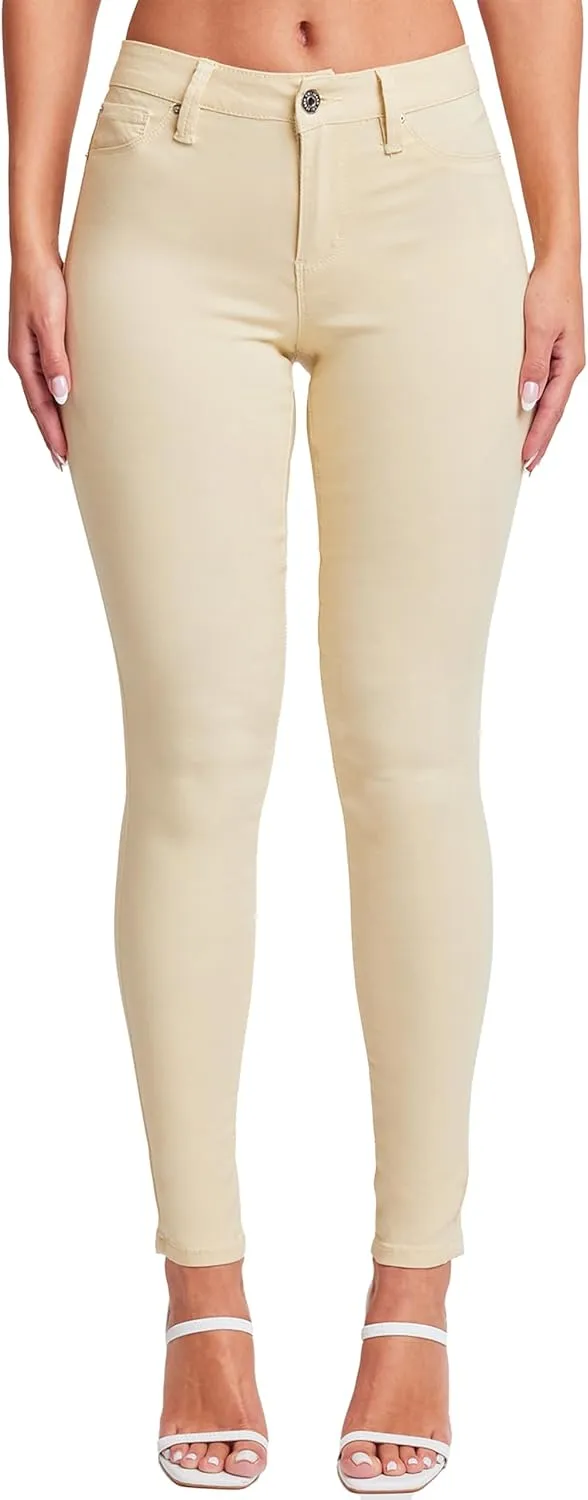 YMI Women's Hyperstretch Mid-Rise Skinny Jeans