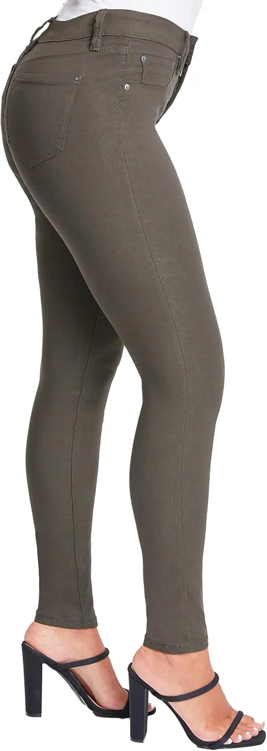 YMI Women's Hyperstretch Mid-Rise Skinny Jeans
