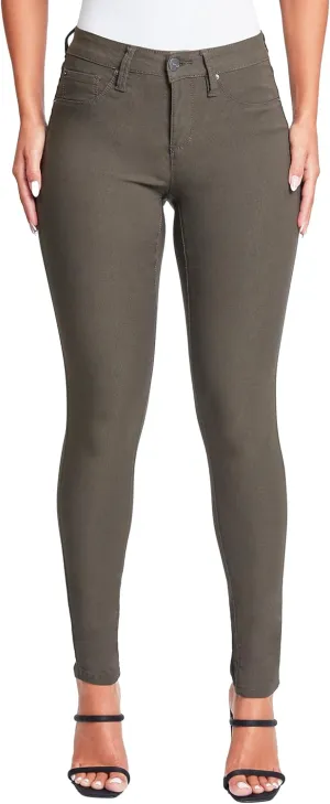 YMI Women's Hyperstretch Mid-Rise Skinny Jeans