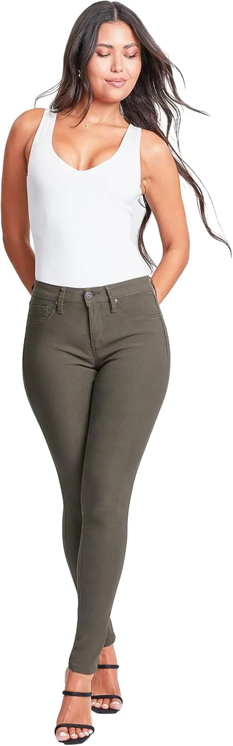 YMI Women's Hyperstretch Mid-Rise Skinny Jeans